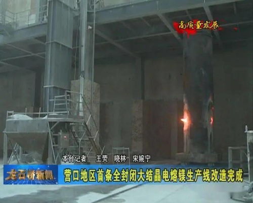 高質(zhì)量發(fā)展 營口地區(qū)首條全封閉大結(jié)晶電熔鎂生產(chǎn)線改造完成